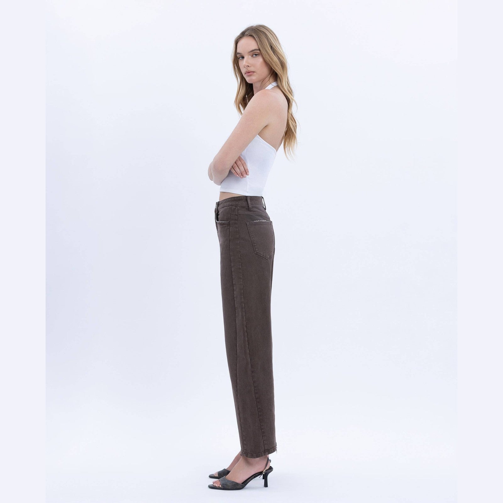 The Espresso Edit Barrel Jeans