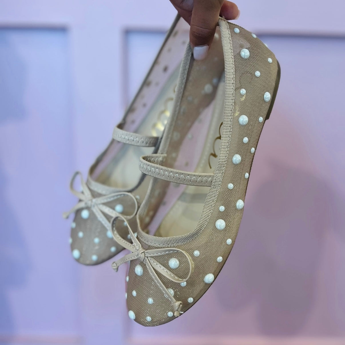 Mary Jane Ballet Flats, Ballet Flats, Pearl Detailed Ballet Flats, Mary Jane Ballet Flats , Bow detailed Mary Janes, McKinney Texas Pearl Ballet Flats, Karadise Boutique Ballet Flats, Karadise Boutique Mary Jane Flats 