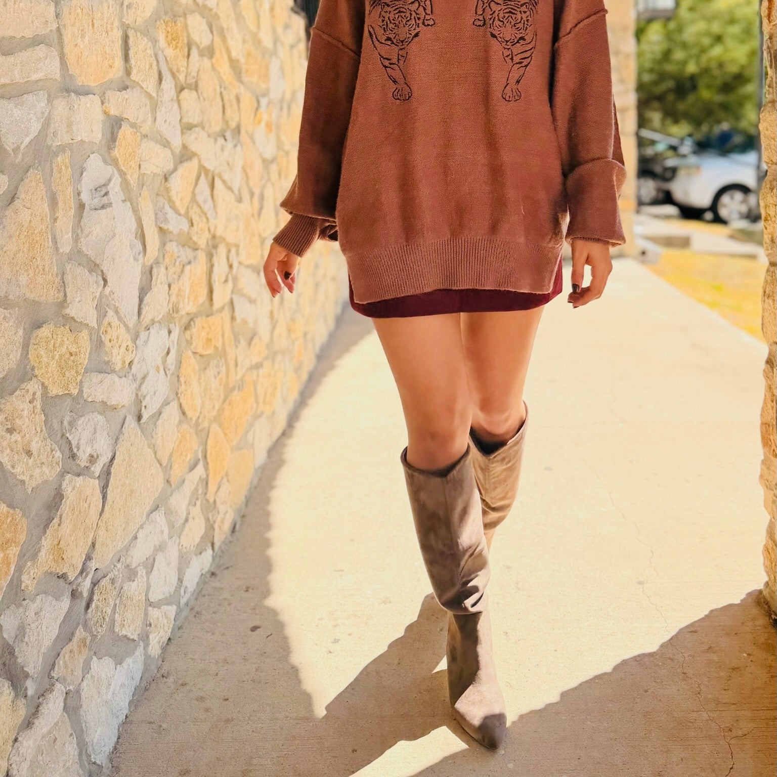 Polished Poise Faux Suede Tall Boots