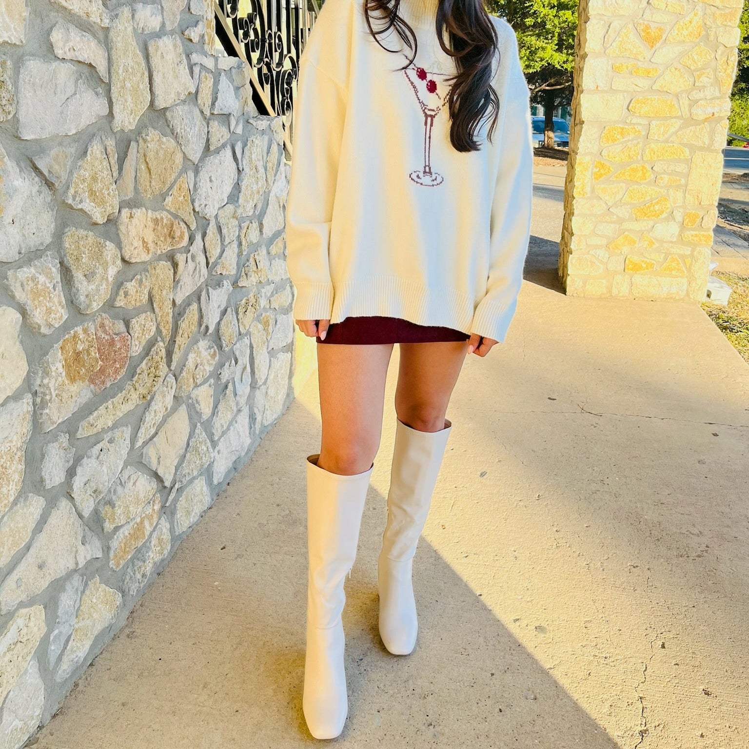 faux leather boots, faux leather shoes, knee high boots, cream faux leather boots, cream boots, cream knee high boots, chunky heel boots, chunky heel, fall boots, fall shoes, winter boots, cream winter boots, cream fall boots, winter shoes