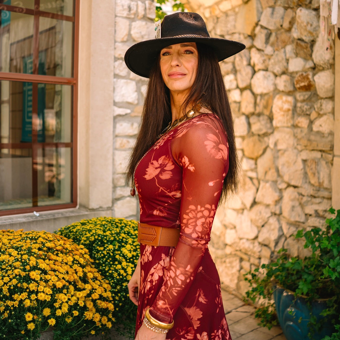 burgundy floral dress, floral mesh dress, romantic fall dress, sheer sleeve dress, mesh midi dress, burgundy mesh dress, moody floral dress, fall wedding guest dress, holiday party dress, long sleeve floral dress, fitted floral dress, flared skirt dress, sheer long sleeve dress, mesh floral midi dress, floral print mesh dress, jewel tone floral dress, asymmetrical paneled dress, round neck floral dress, fall floral mesh dress, winter floral dress, romantic midi dress, chic burgundy dress, layered mesh dress