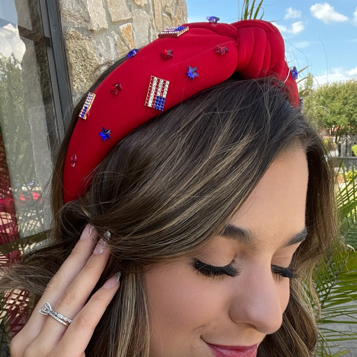 USA Party Flag Embellished Headband