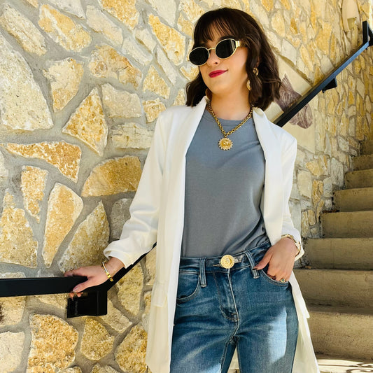 ribbed tee, fitted t-shirt, layering top, basic ribbed shirt, women’s fall essentials, soft rib knit tee, stretchy layering tee, round neck t-shirt, crewneck ribbed top, everyday basic top, fall layering essential, neutral wardrobe basics, athletic style tee, comfy fitted shirt, casual chic top