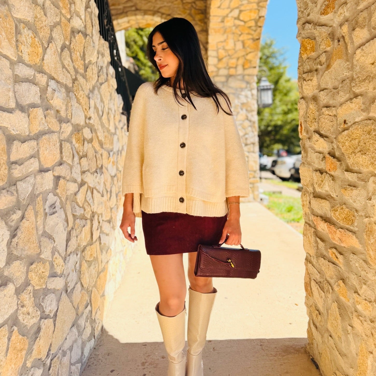 The Darcy Draped Knit Cardigan