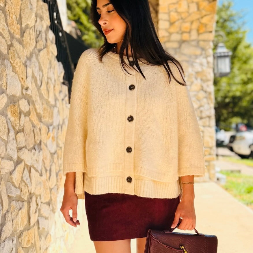 The Darcy Draped Knit Cardigan