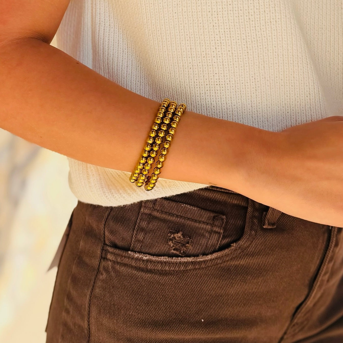 The Broadway Beaded Stack