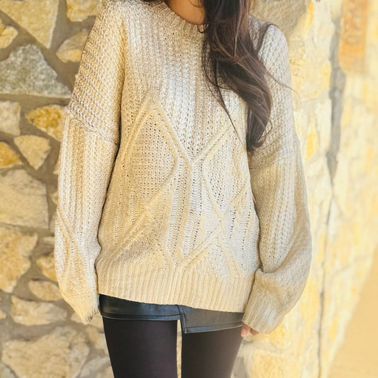 gold sweater, metallic sweater, shimmer knit top, gold foil sweater, statement sweater, holiday sweater, fall party outfit, glam knit sweater, cozy glam style, dressy sweater, boutique fall fashion, sparkly sweater top, relaxed fit sweater, cable knit sweater, crew neck gold sweater, long sleeve shimmer top, fall date night outfit, women’s metallic pullover, festive gold top, winter holiday look, chic fall sweater, elevated casual style, cozy yet chic sweater, shiny knit top, luxe gold sweater, boutique hol