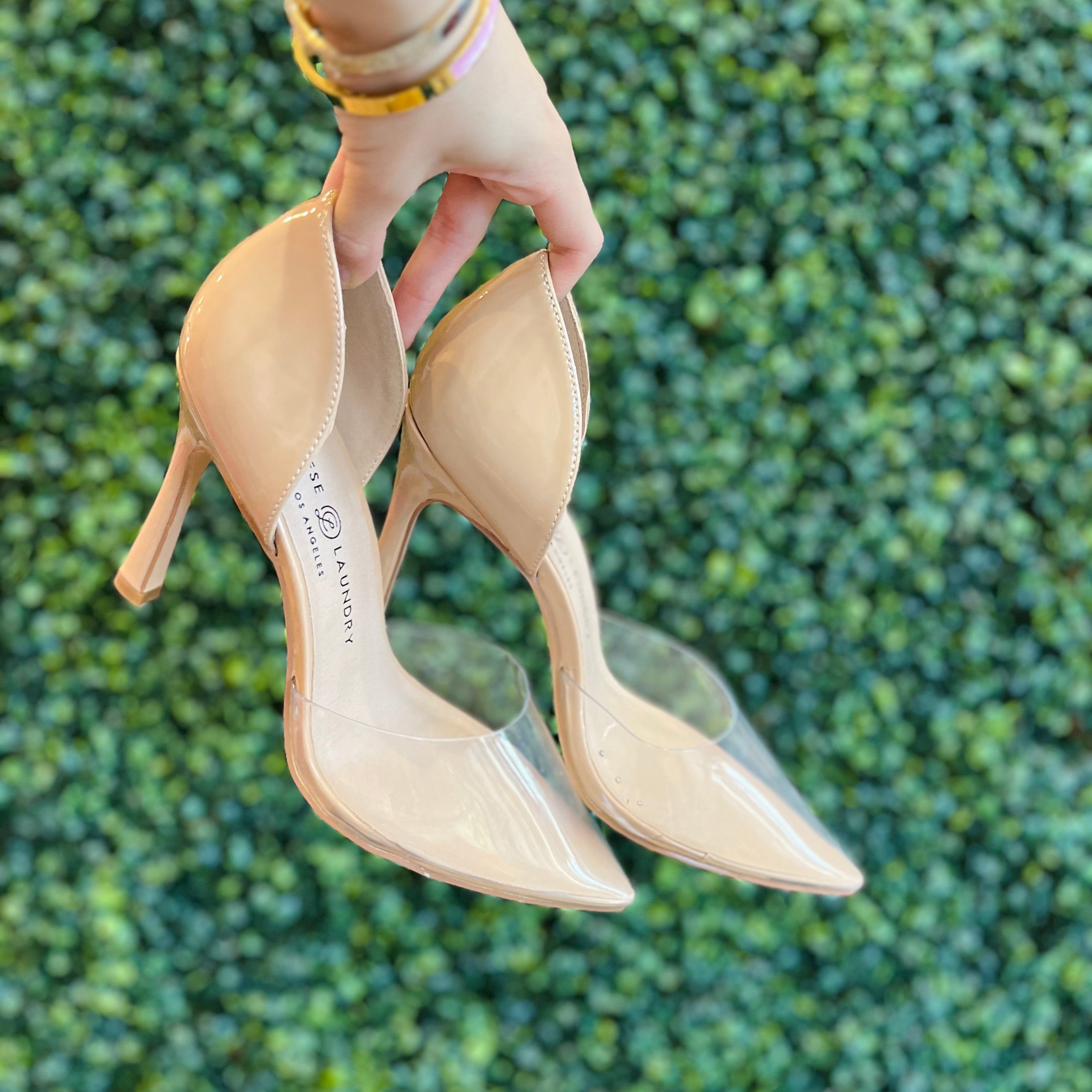 Clear Stiletto Heels, Tan Clear Stiletto Heels, Clear Stiletto Heels McKinney Texas, Clear Stiletto Heels Karadise Boutique, Clear Stiletto Heels Karadise, Formal Event Heels, Everyday Heels, Work Heels, Chic Heels