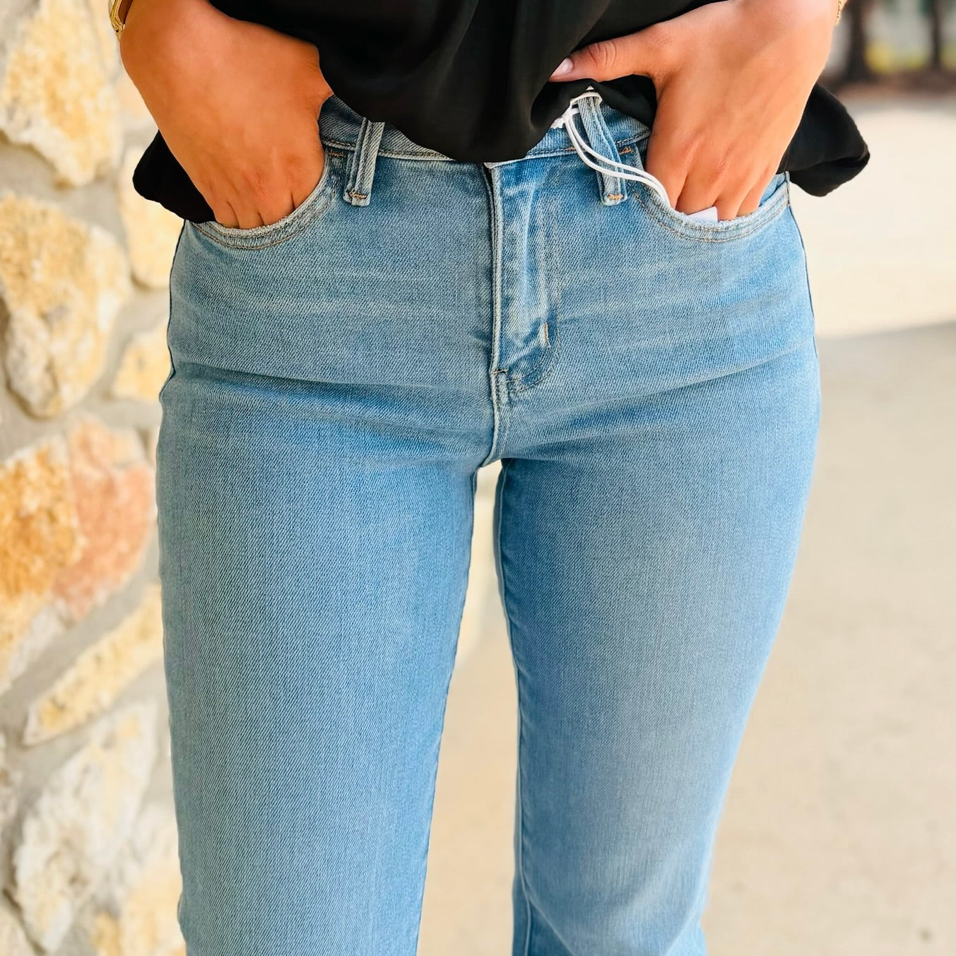 The Laurel Medium Light Bootcut Jeans