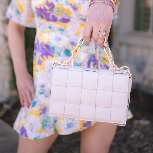 basic purse, quilted purse, crossbody, clutch, purse, spring bag, spring purse, everyday purse, ivory bag, ivory purse, cream purse