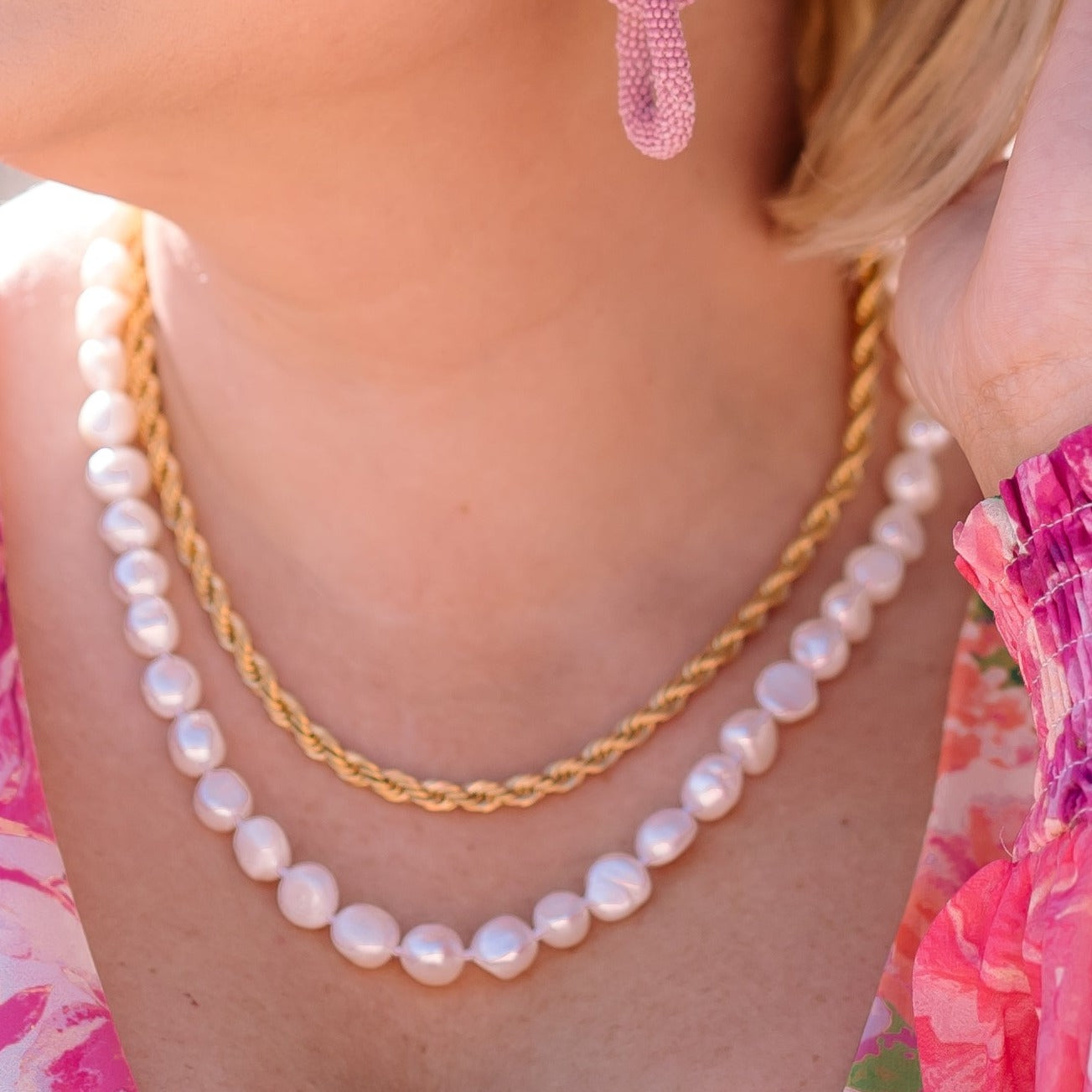 basic gold necklace, layering necklace, gold layering necklace, twisted chain, gold chain, gold twisted chain, twisted chain