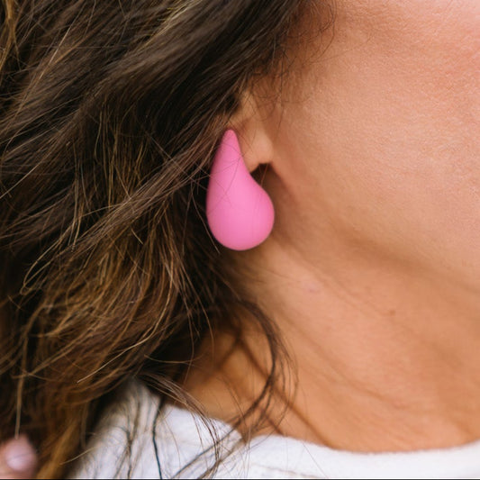 acrylic earrings, teardrop earrings, acrylic teardrop earrings, earrings, pink earrings, pink acrylic earrings, white acrylic earrings, white earrings, summer earrings, summer accessories 