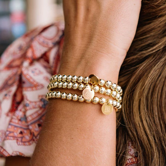 gold beaded bracelets, gold bracelet,  beaded bracelets, stackable gold bracelet, stretchy gold bracelet, gold layering bracelets, small gift, beaded bracelet