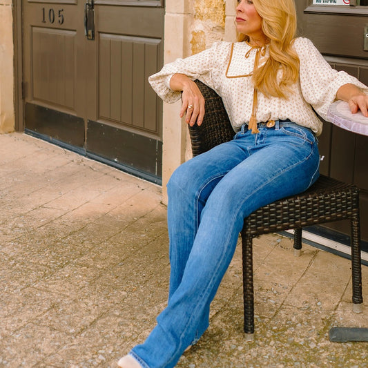 dark wash jeans, bootcut jeans, high rise jeans, slim fit denim, comfort stretch jeans, flattering bootcut pants, dark denim bootcut, classic bootcut jeans, boutique denim, leg-lengthening jeans, women’s dark wash denim, polished jeans for women, timeless jeans, dressy bootcut jeans, casual dark denim, wardrobe staple jeans, flattering high waist jeans, stretchy denim jeans, everyday bootcut jeans, elevated basics, chic fall denim, modern bootcut style, clean finish jeans, boutique fashion jeans