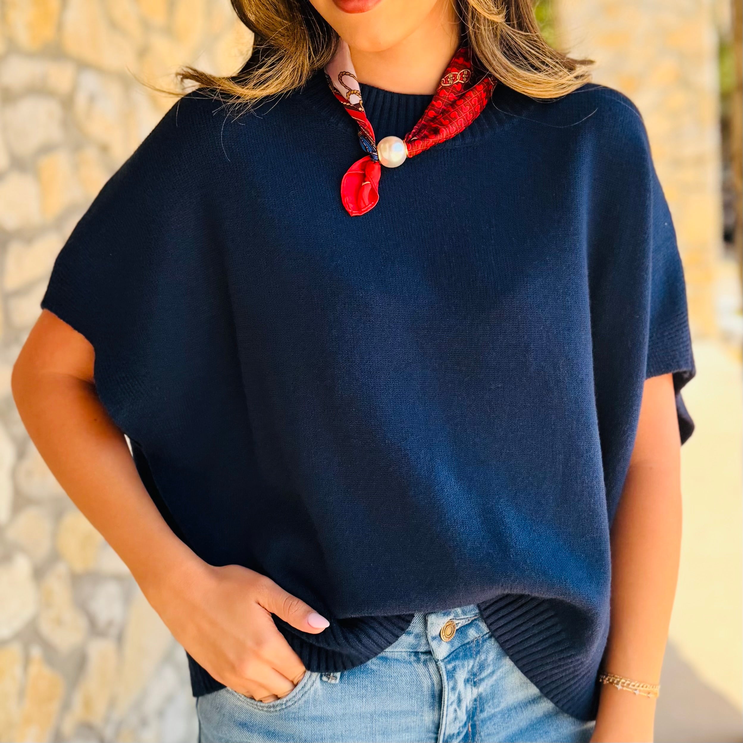 Florence Drop Shoulder Classic Sweater Top