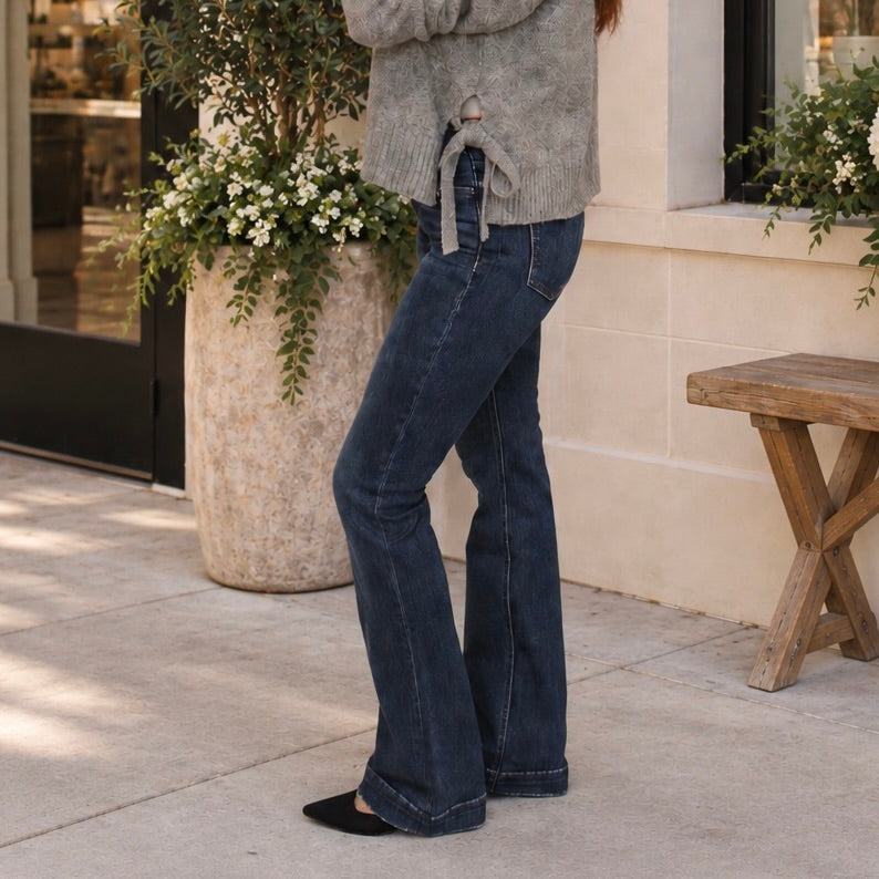 Kensington Dark Wash High Rise Bootcut Jeans
