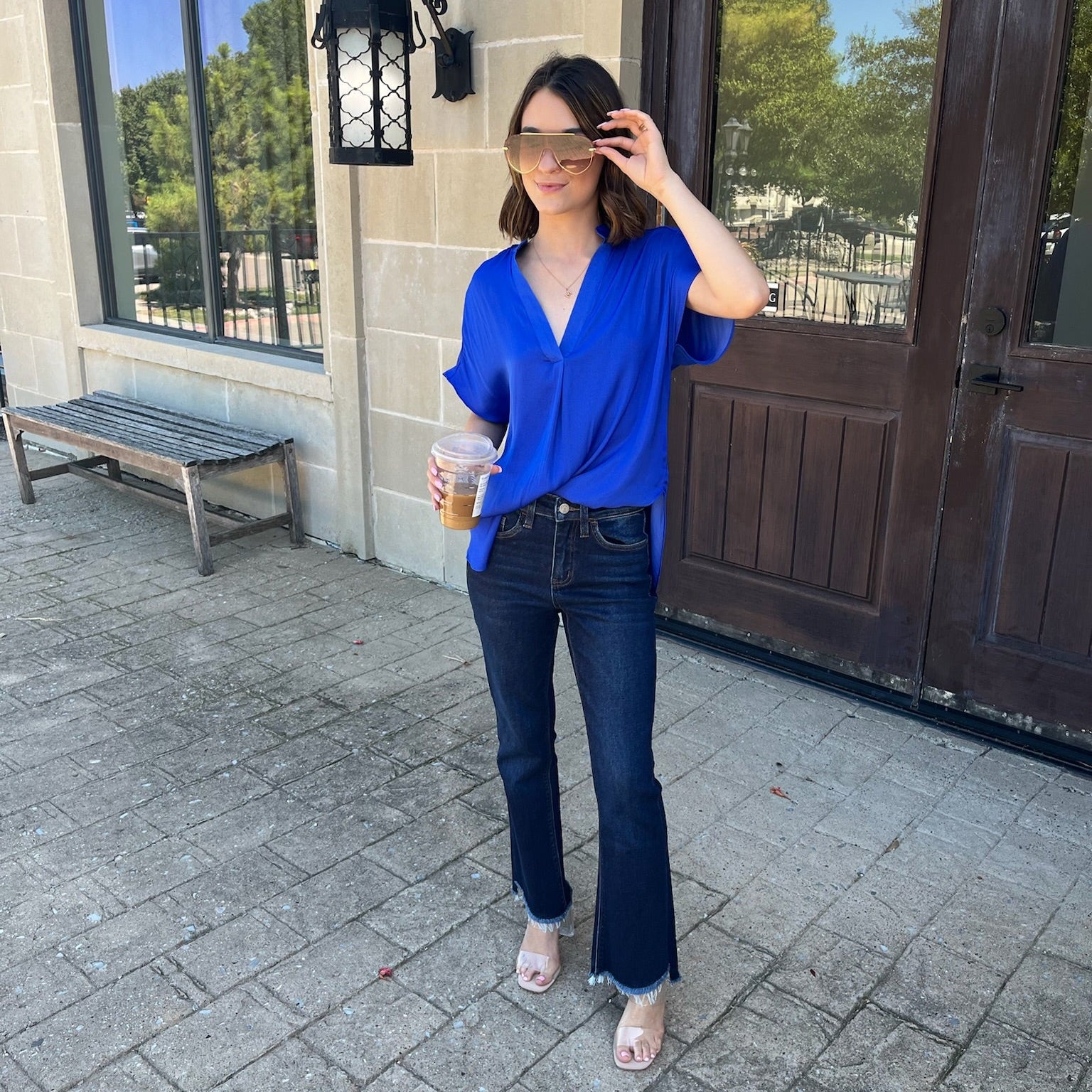 best selling blouse, relaxed fit blouse, drop shoulder top, flowy blouse, lightweight blouse, solid color blouse, versatile wardrobe staple, timeless women's top, classic blouse, business casual blouse, office blouse, workwear top, dressy casual blouse, everyday essential blouse, all season blouse, fall staple top, winter staple top, spring staple blouse, chic basic blouse, breathable polyester blouse, easy to style blouse, polished feminine top