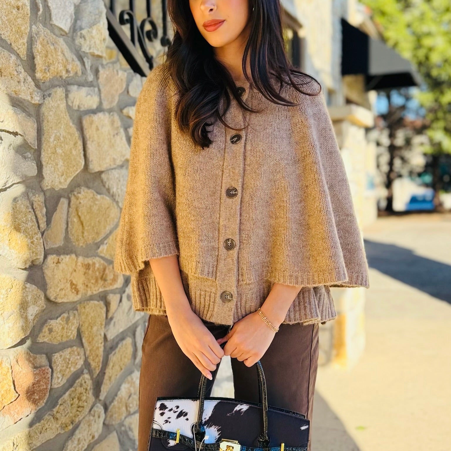 The Darcy Draped Knit Cardigan