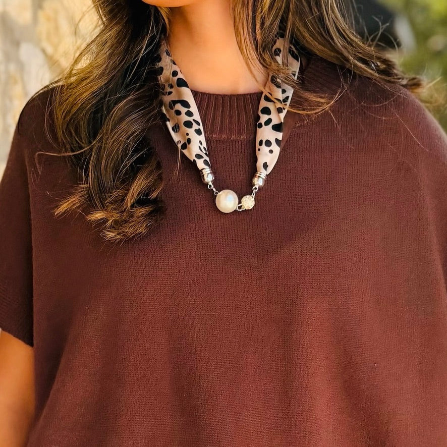 Maelyn Magnetic Silk Scarf Necklaces