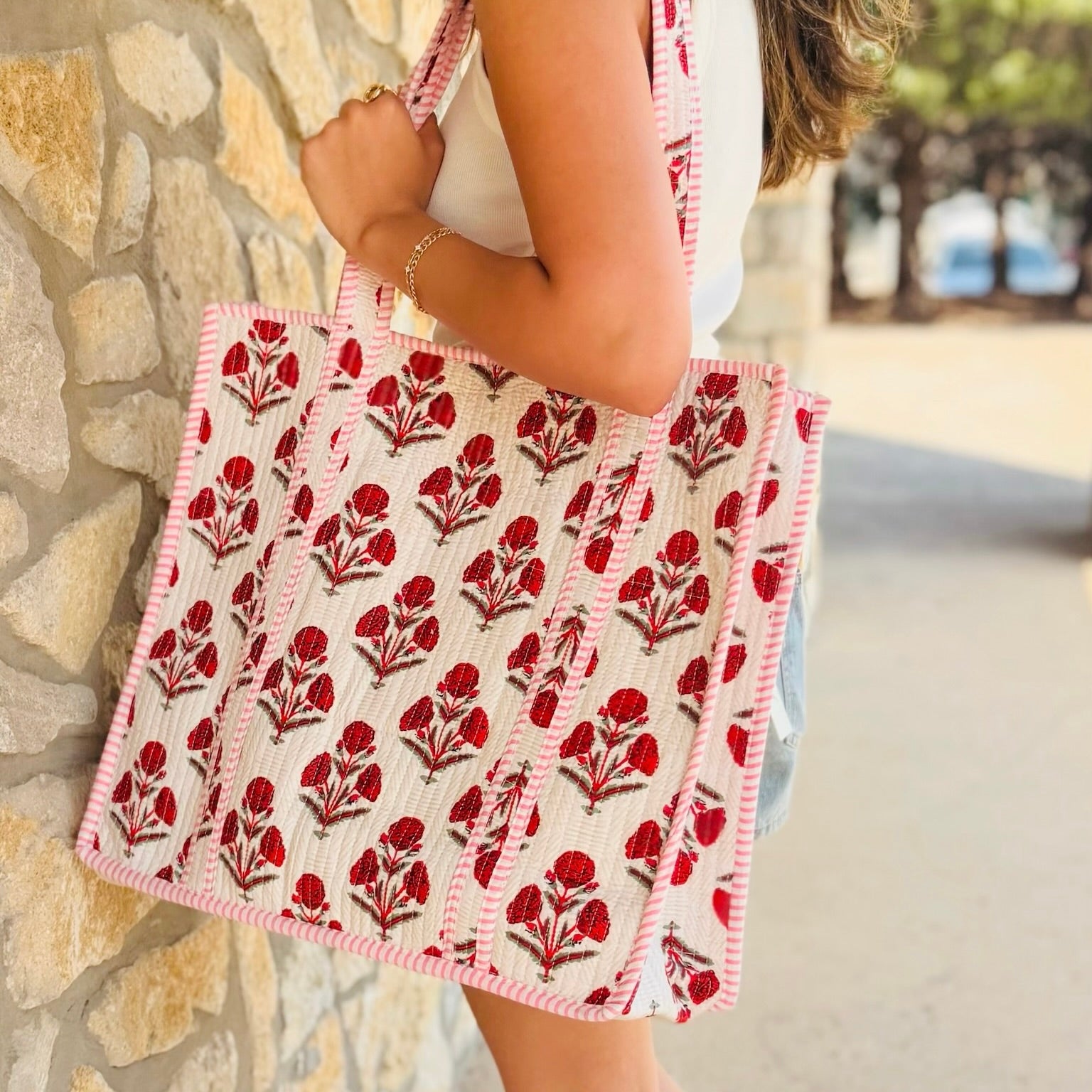 The Crimson Cottage Quilted Tote & Bag Collection