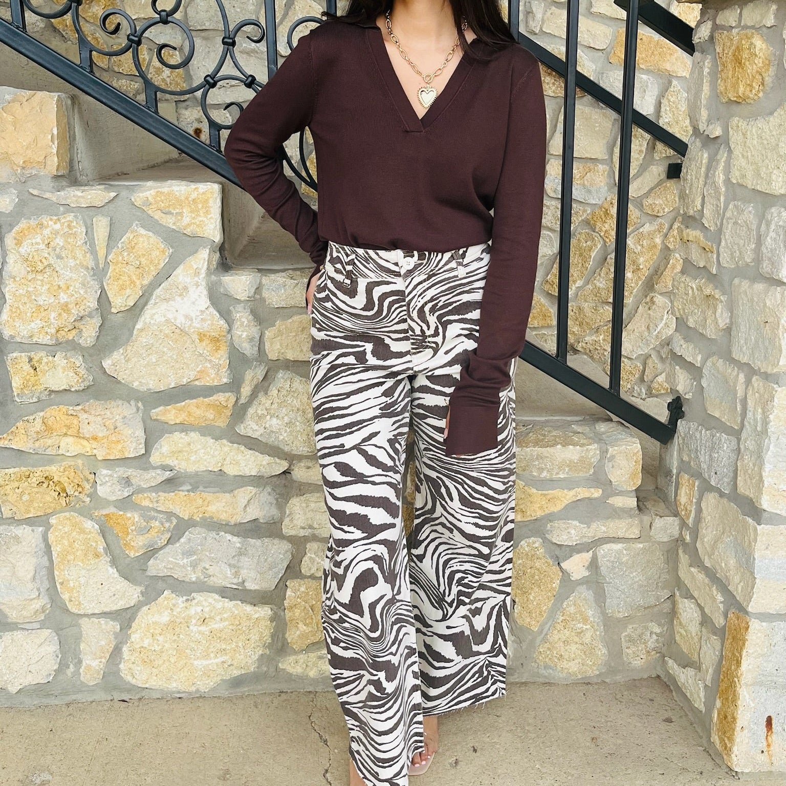 zebra print jeans, animal print denim, statement jeans, stretchy jeans, boutique denim, bold print pants, trendy zebra pants, high rise jeans, fashion forward denim, comfy statement jeans, cotton spandex jeans, printed jeans outfit, black and white jeans, stylish fall denim, boutique jeans for women, patterned jeans, chic casual outfit, statement print bottoms, trendy boutique pants