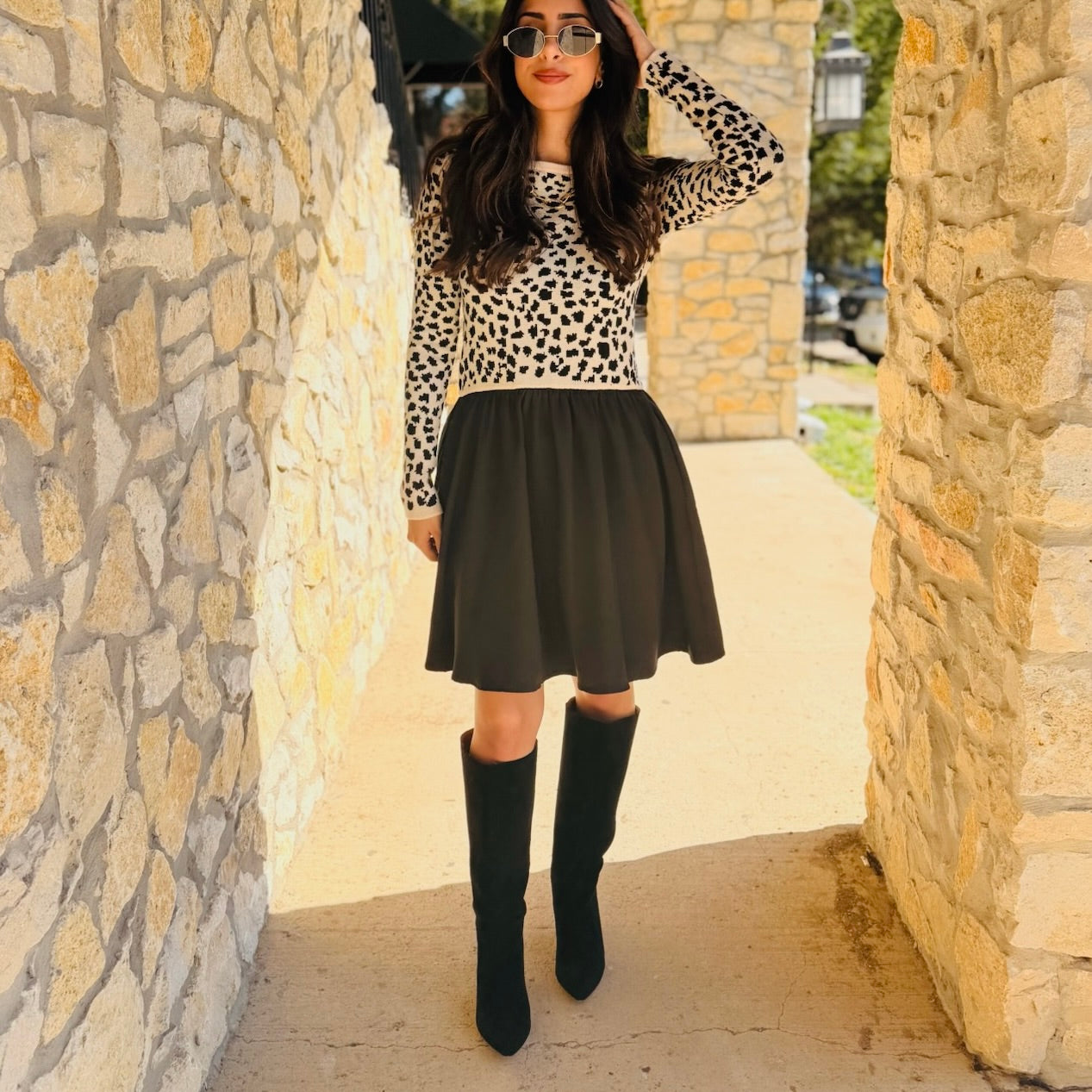 The Blair Knee High Pointed Toe Boot