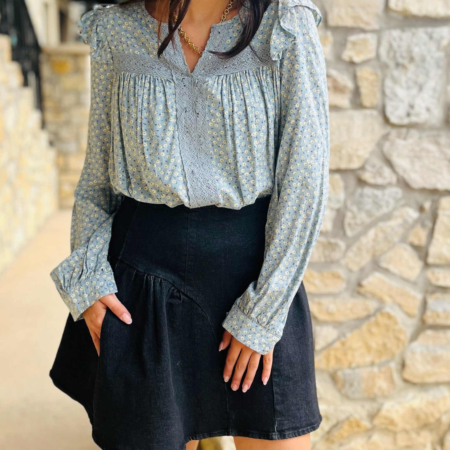 black flare mini skirt, black denim mini skirt, flared mini skirt, stretchy mini skirt, black skirt for all seasons, versatile mini skirt, year-round skirt, fall mini skirt, winter mini skirt, spring mini skirt, summer mini skirt, mini skirt with back zipper, casual black skirt, dressy black mini skirt, comfortable denim skirt, black skirt with stretch, soft denim mini skirt, high waist mini skirt, game day skirt, transitional mini skirt, wardrobe staple skirt, everyday black skirt, flattering mini skirt