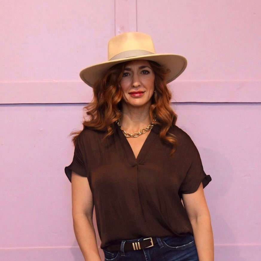 Western Horizon Wool Felt Stiff Brim Hat
