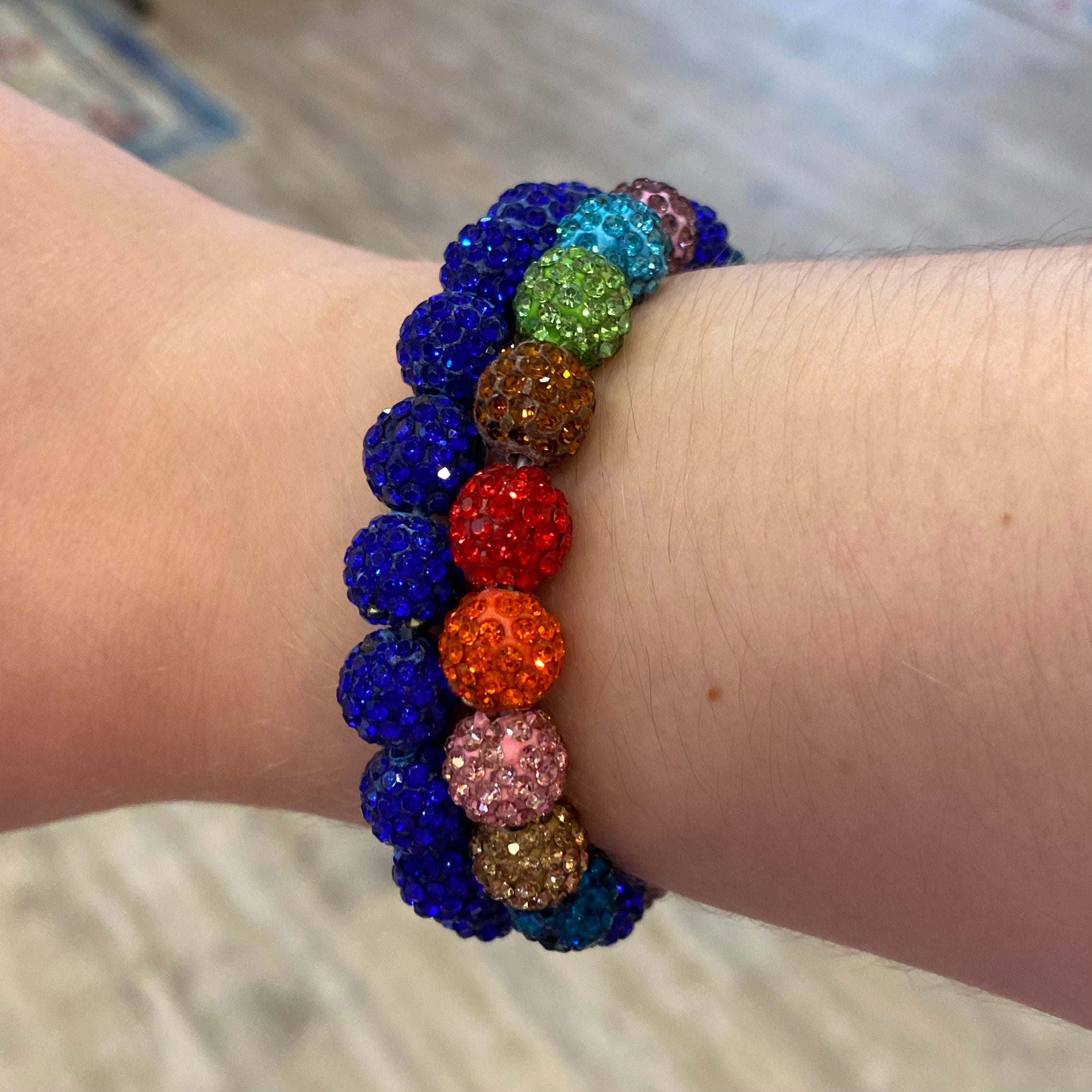 rhinestone bracelets, sparkly bracelets, beaded bracelets, sparkly beaded bracelets, sparkle bracelets, fun bracelets, teacher accessories, fun accessories, bling bling bracelets, festive bracelets, holiday bracelets, candy bracelets,