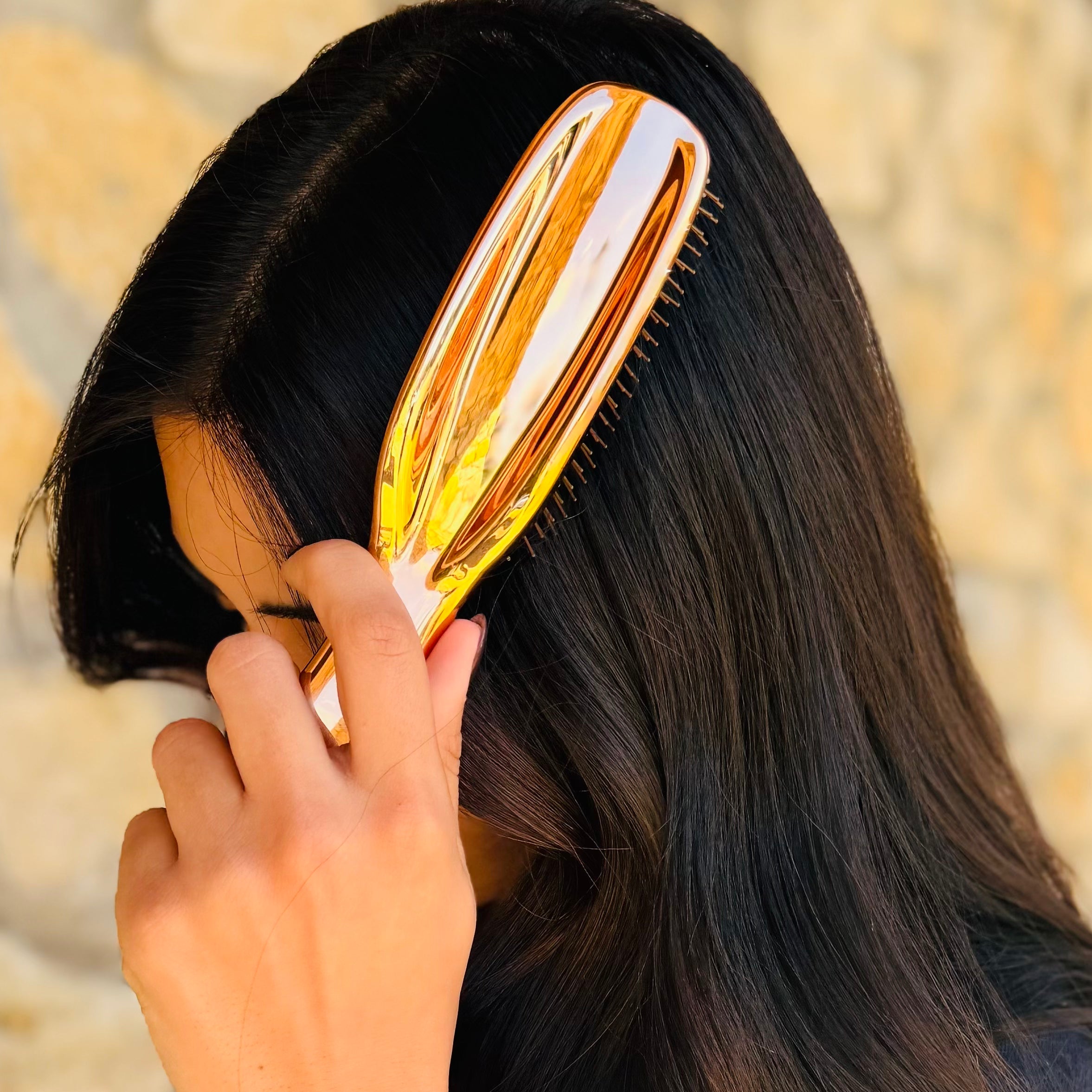 The Mila Metallic Hair Brush