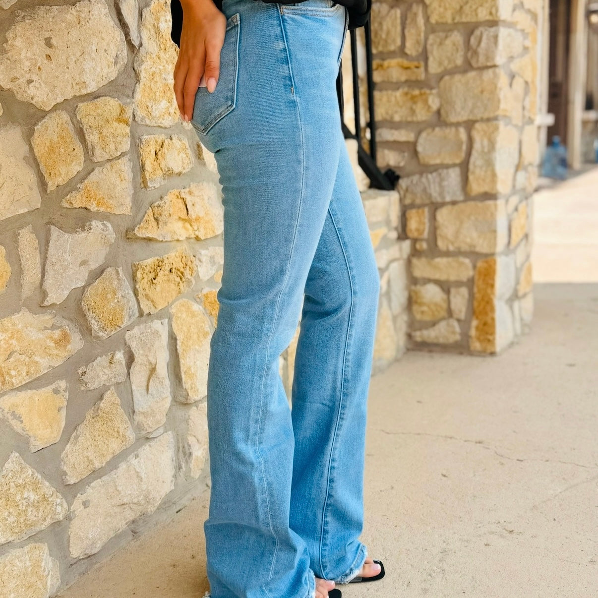 The Laurel Medium Light Bootcut Jeans
