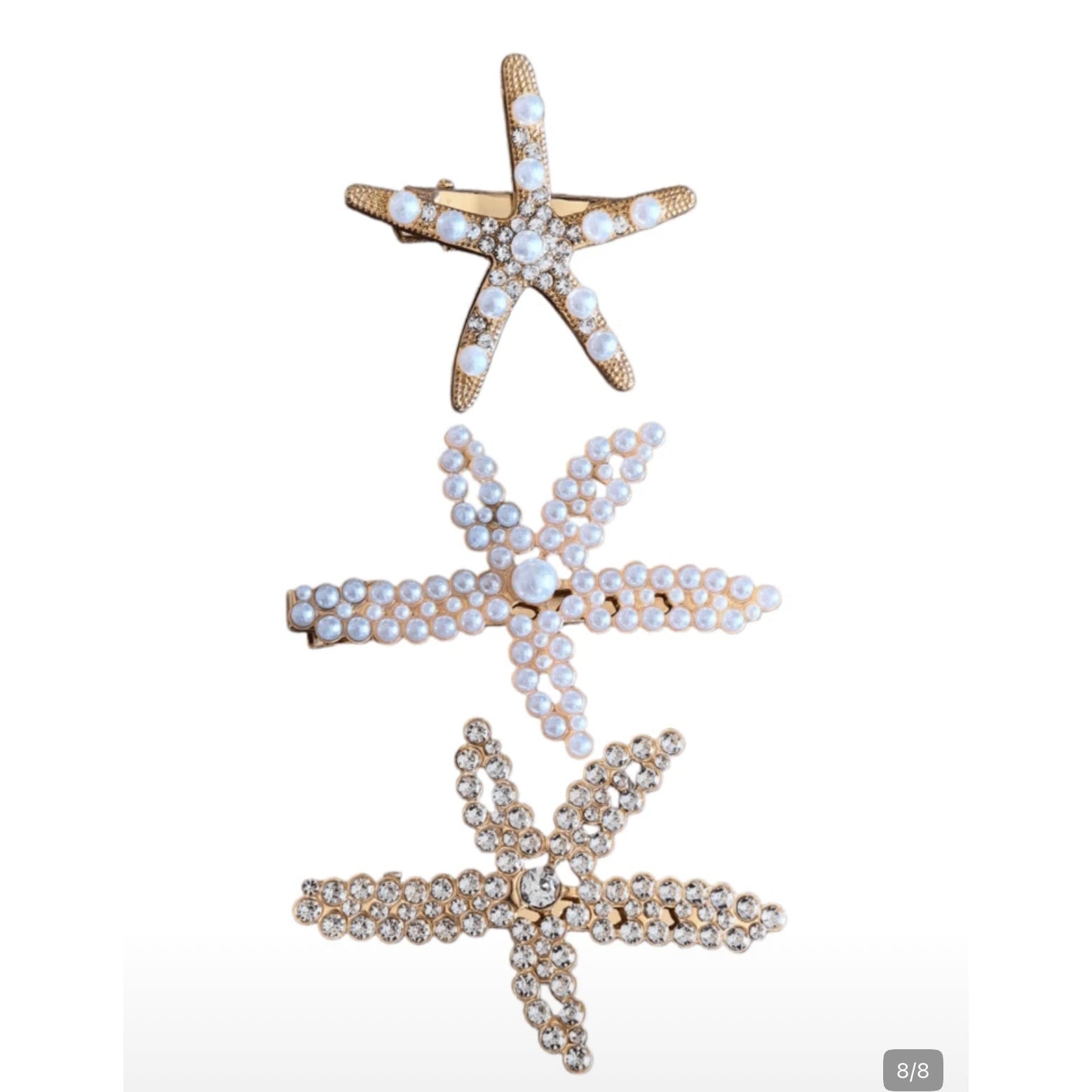 The Seaside Starfish Hair Clip Collection