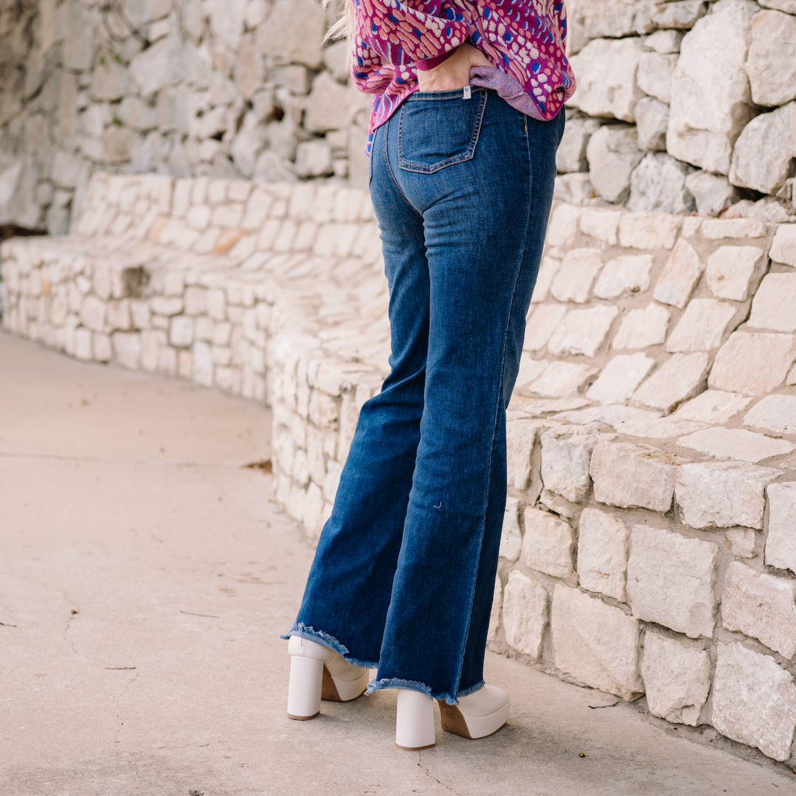 The Dolly Dark Wash Flare Jeans