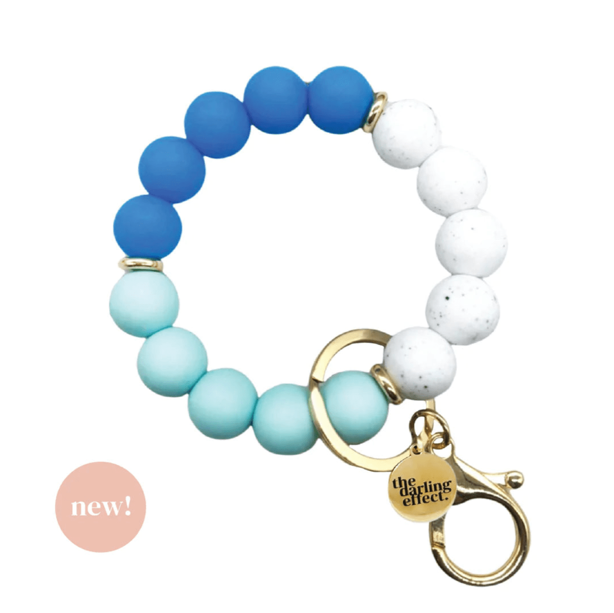 Noella Beaded Silicone Bracelet Keyring