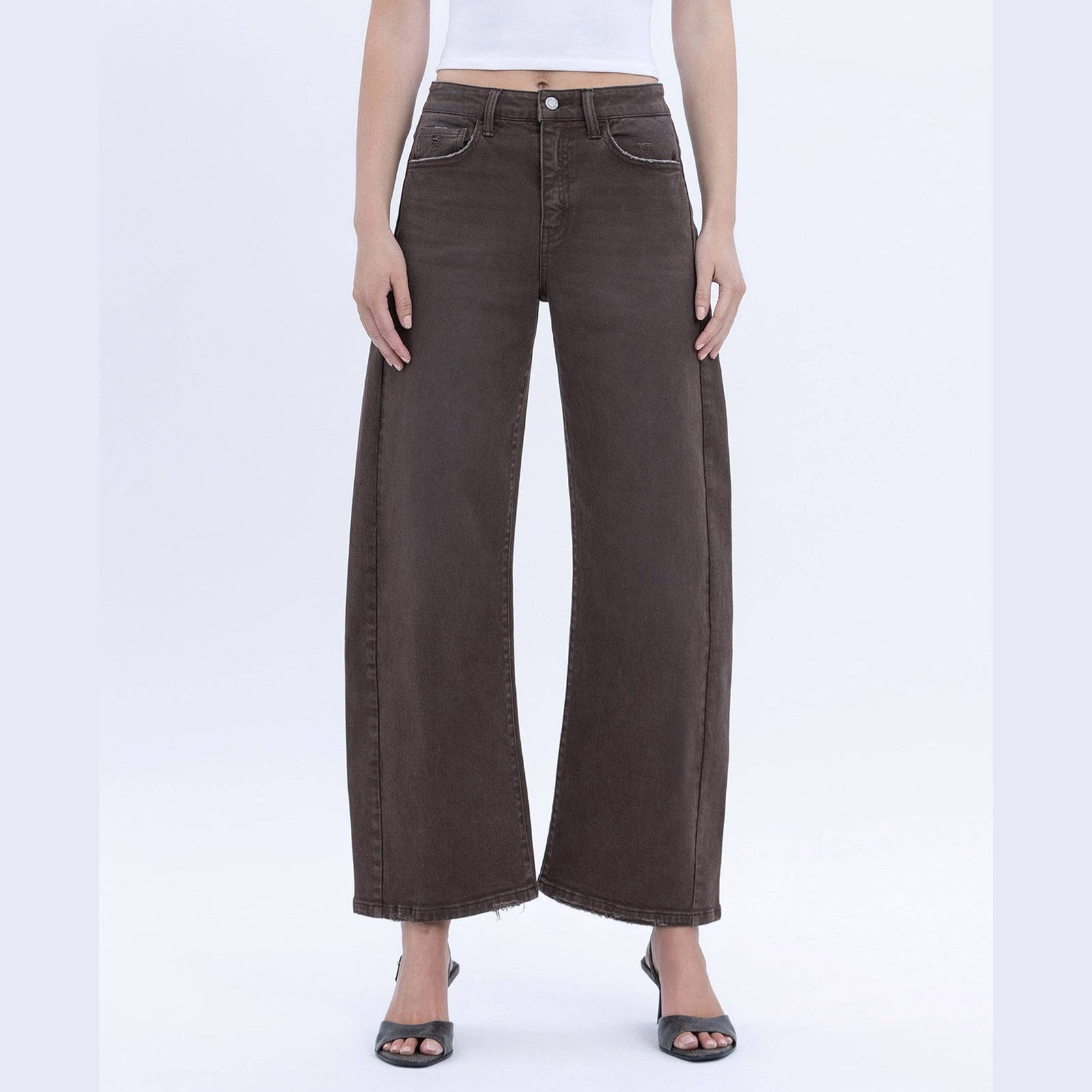 The Espresso Edit Barrel Jeans