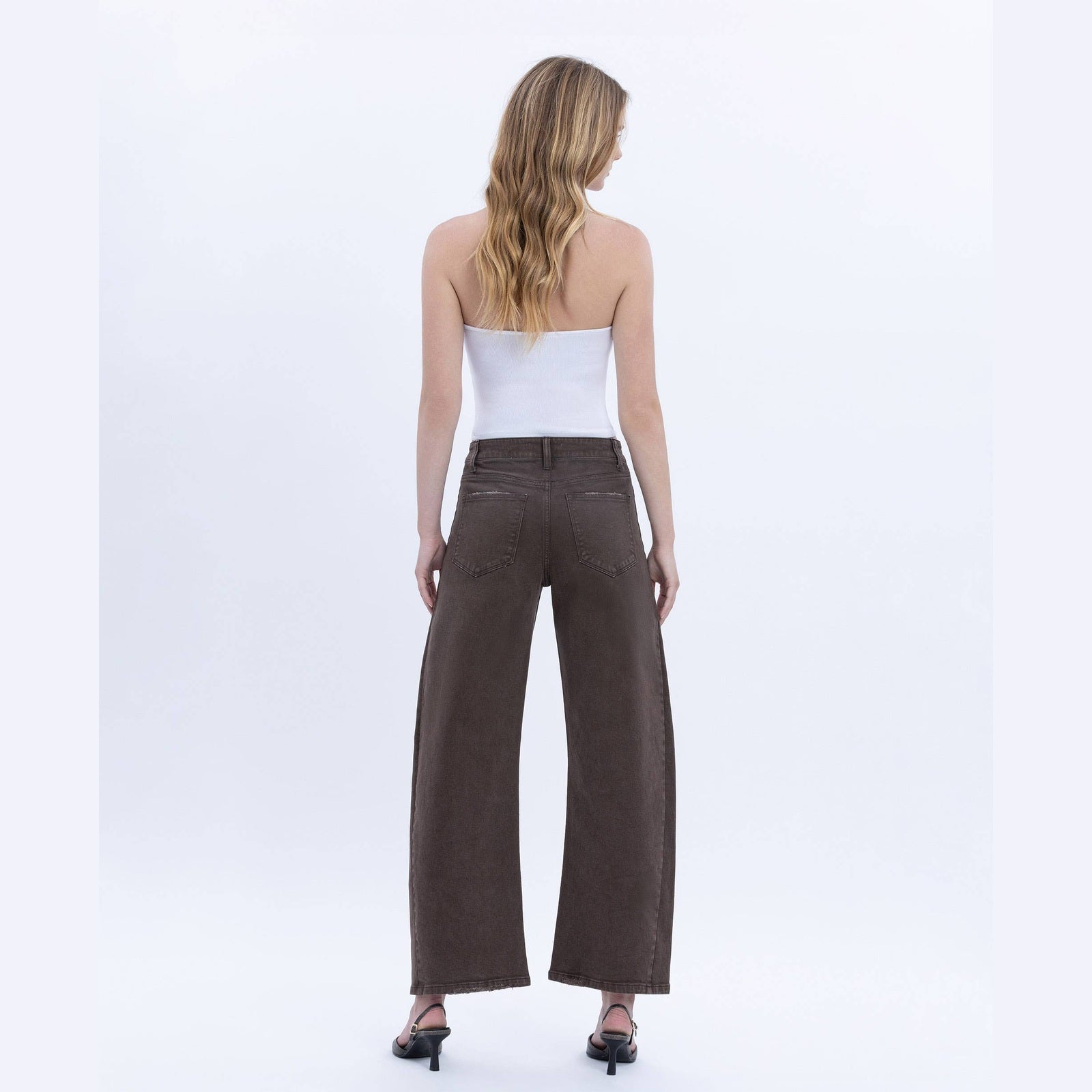 The Espresso Edit Barrel Jeans