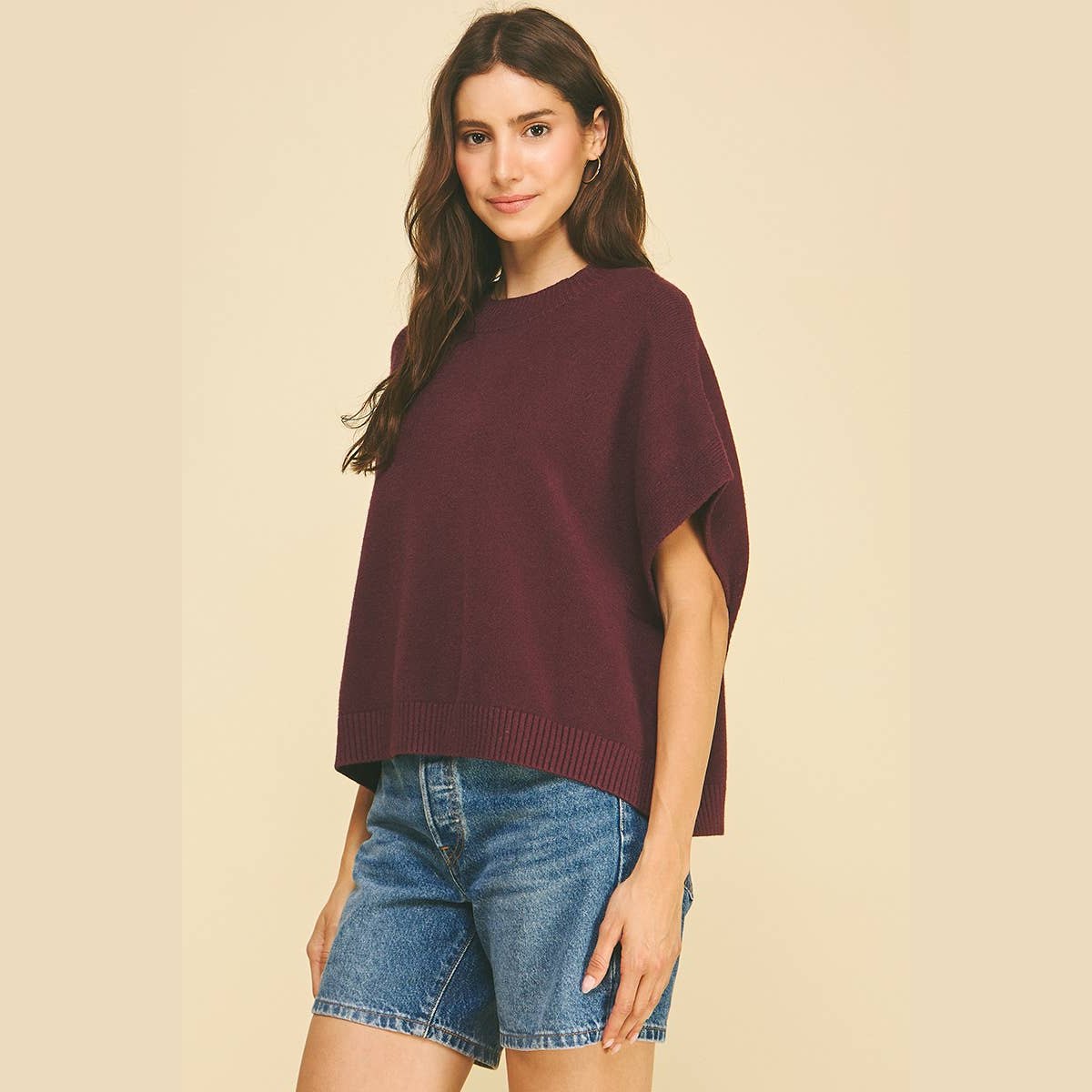 Florence Drop Shoulder Classic Sweater Top