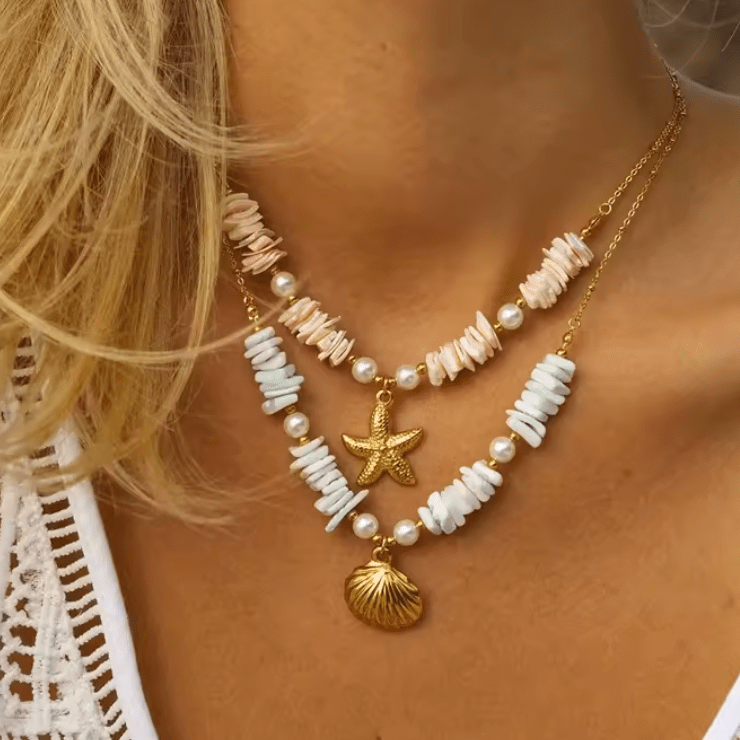 The Seaside Treasure Shell Necklace