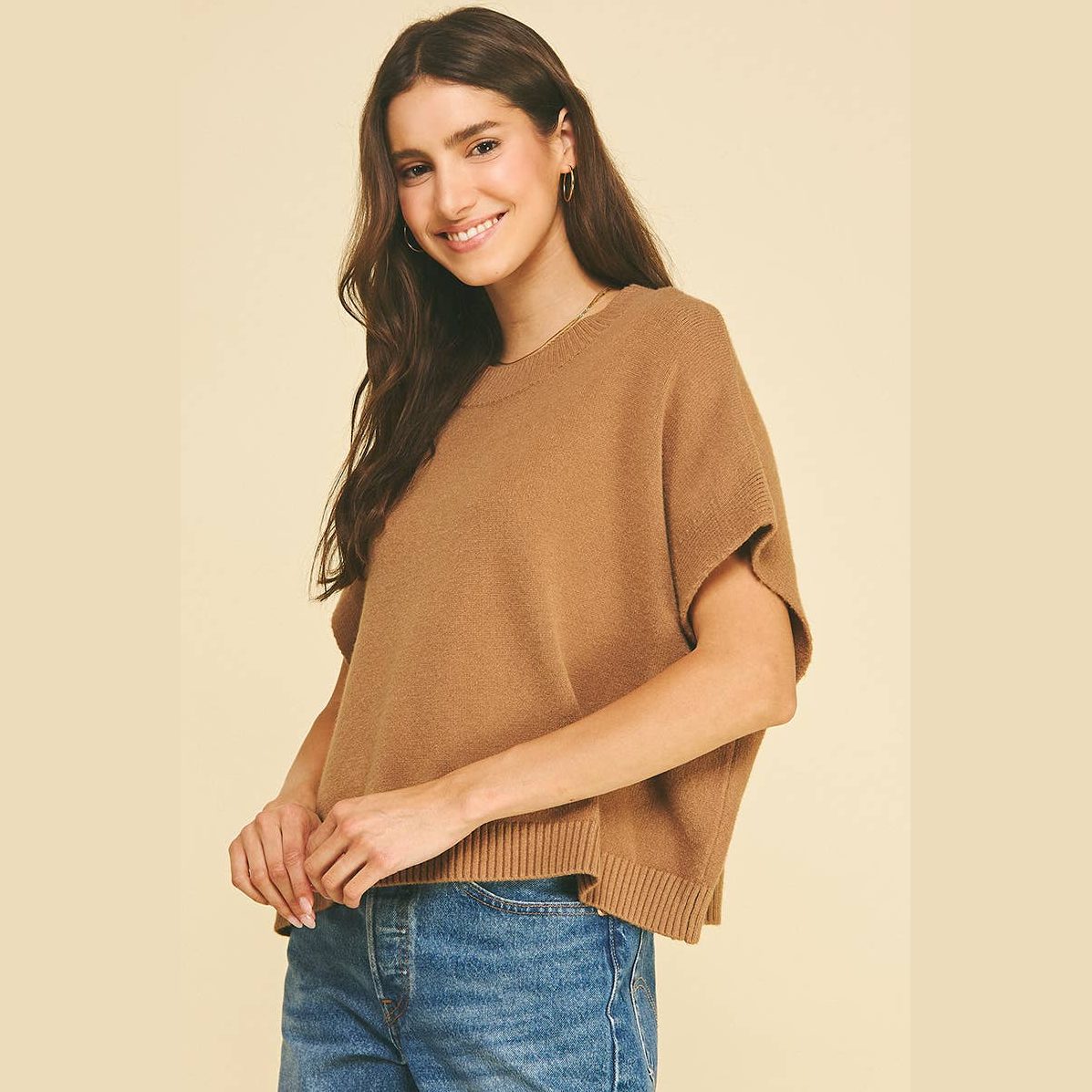 Florence Drop Shoulder Classic Sweater Top