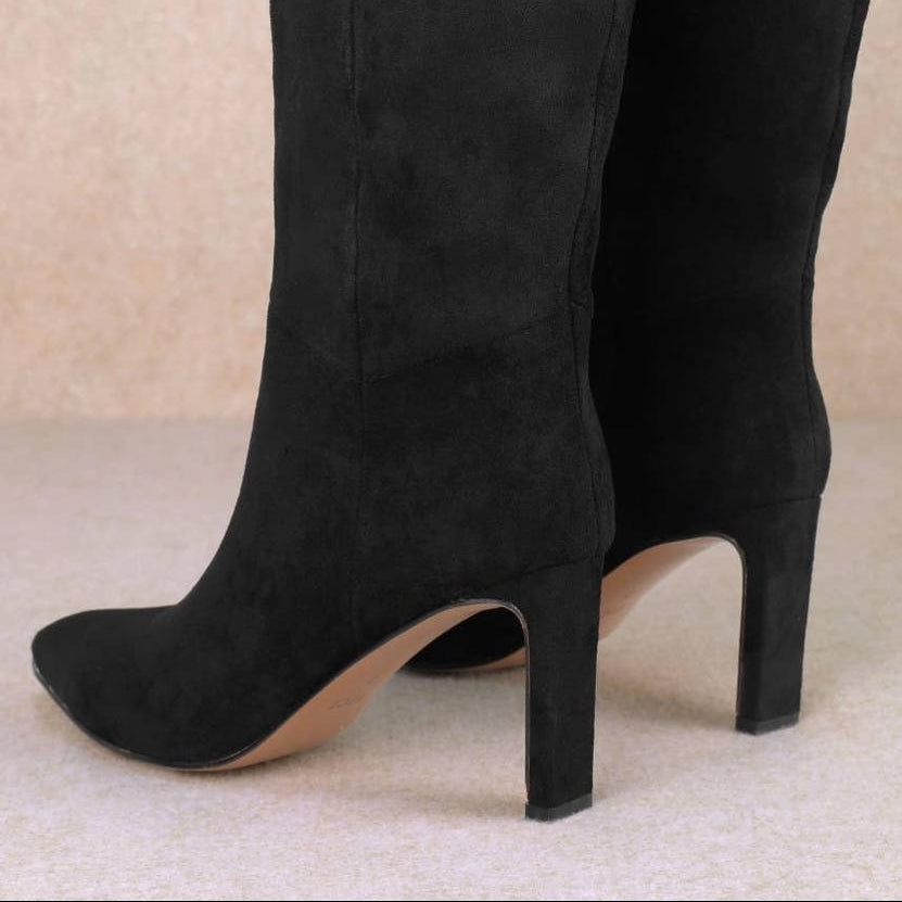 The Blair Knee High Pointed Toe Boot