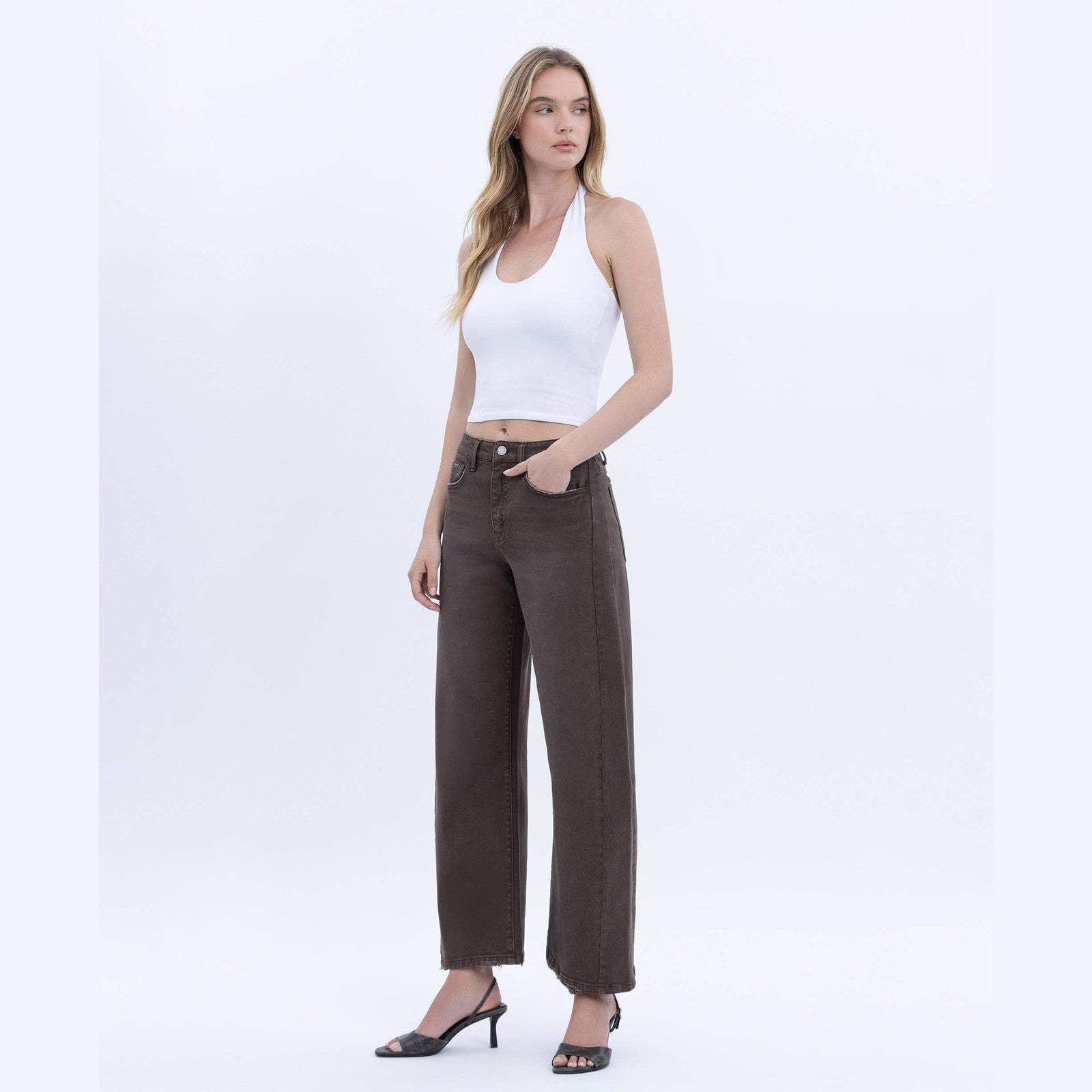 The Espresso Edit Barrel Jeans