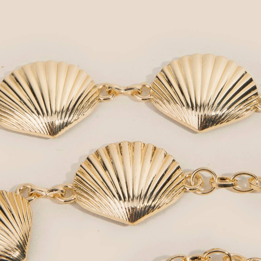 Ocean Crush Seashell Link Chain Belt