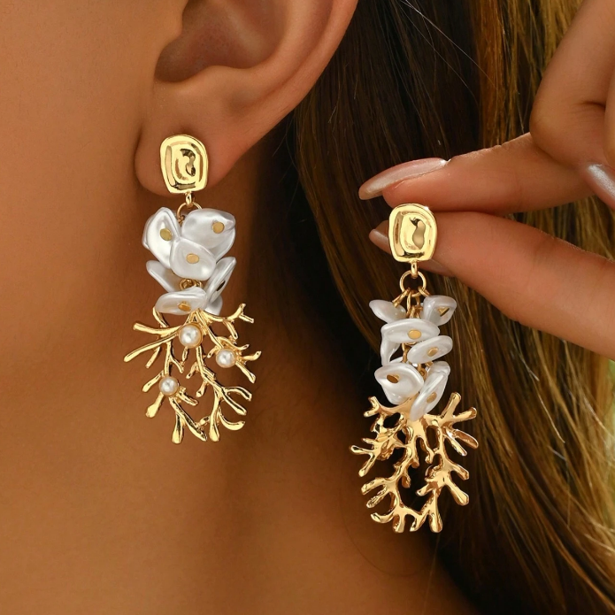 The Golden Reef Earrings