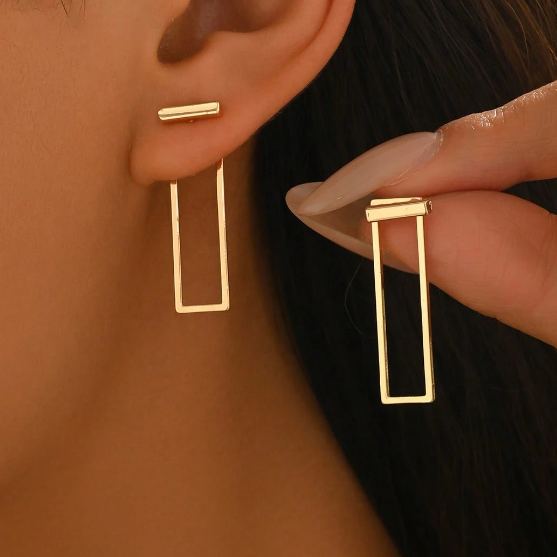 The Modern Muse Rectangle Earrings
