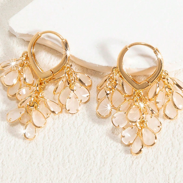 The Bella Bloom Huggie Earrings