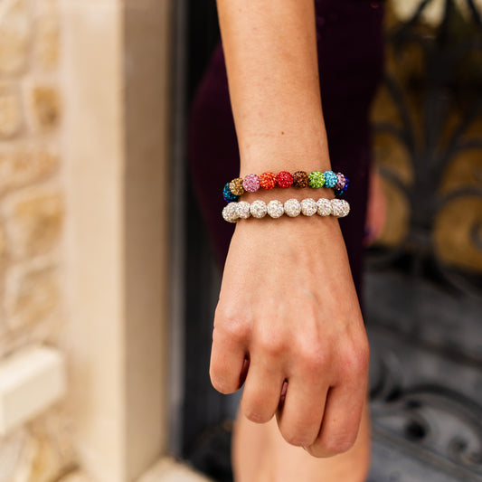 rhinestone bracelets, sparkly bracelets, beaded bracelets, sparkly beaded bracelets, sparkle bracelets, fun bracelets, teacher accessories, fun accessories, bling bling bracelets, festive bracelets, holiday bracelets, candy bracelets,