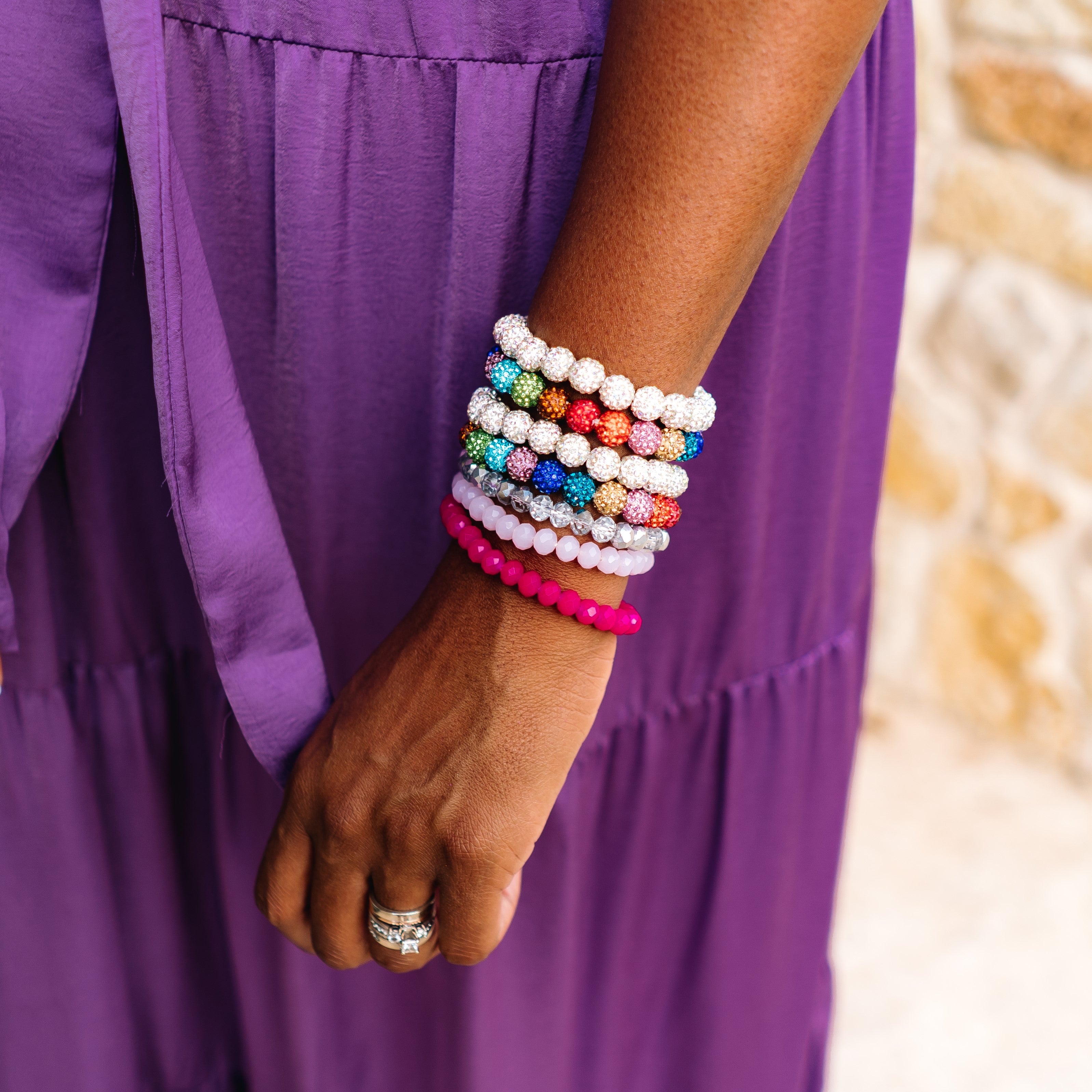rhinestone bracelets, sparkly bracelets, beaded bracelets, sparkly beaded bracelets, sparkle bracelets, fun bracelets, teacher accessories, fun accessories, bling bling bracelets, festive bracelets, holiday bracelets, candy bracelets,