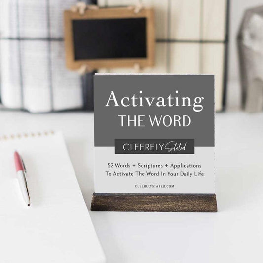 Activating the Word with Wooden Stand - Karadise Boutique