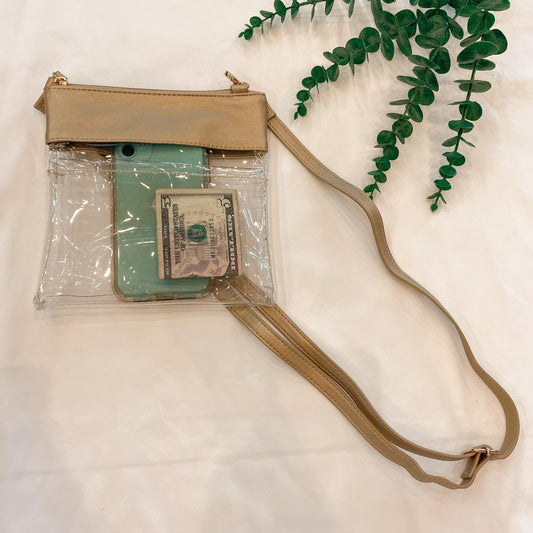 Clear As Day Vegan Leather Crossbody - Karadise Boutique