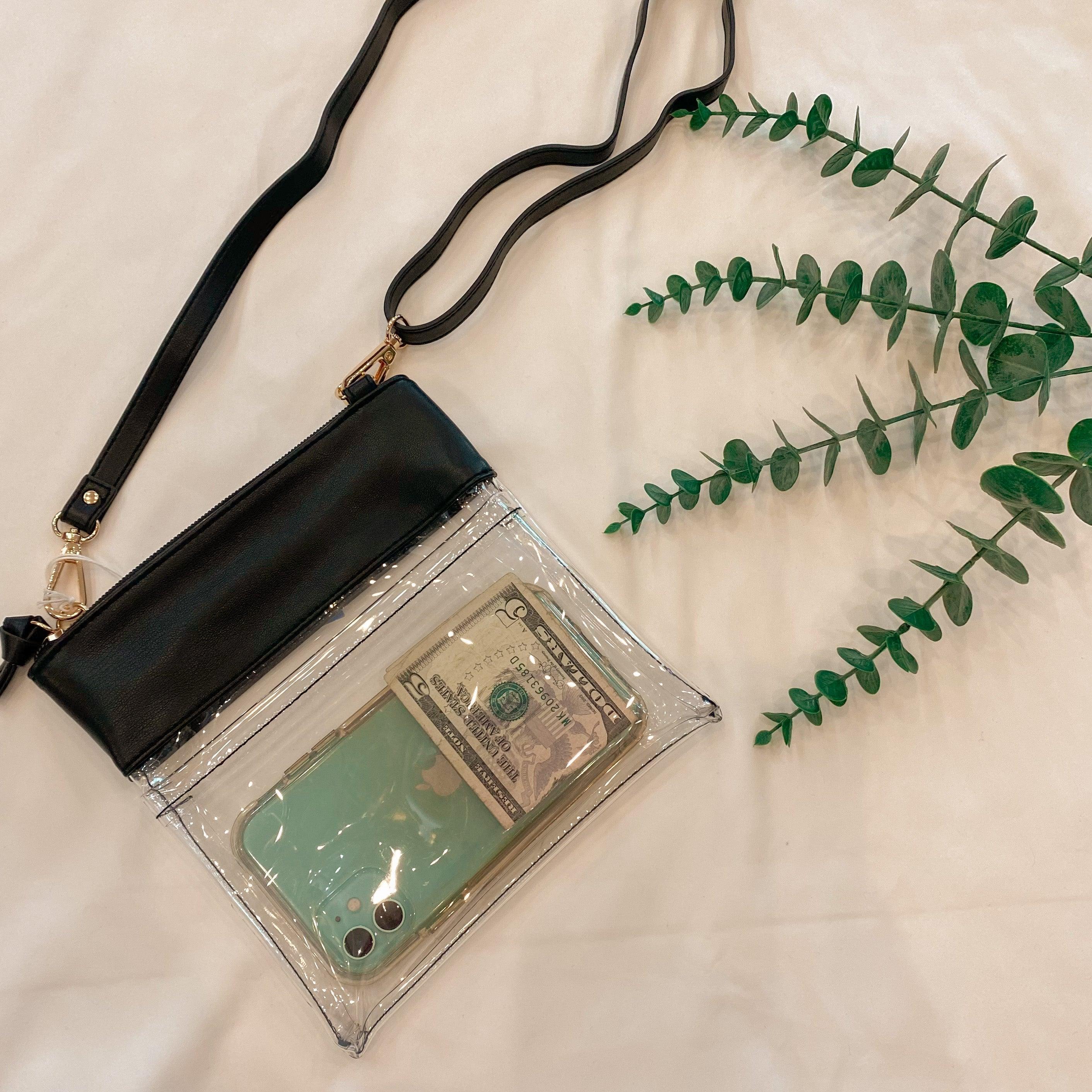 Clear As Day Vegan Leather Crossbody - Karadise Boutique